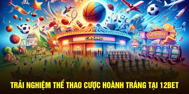 Trải nghiệm thể thao cược hoành tráng tại 12Bet